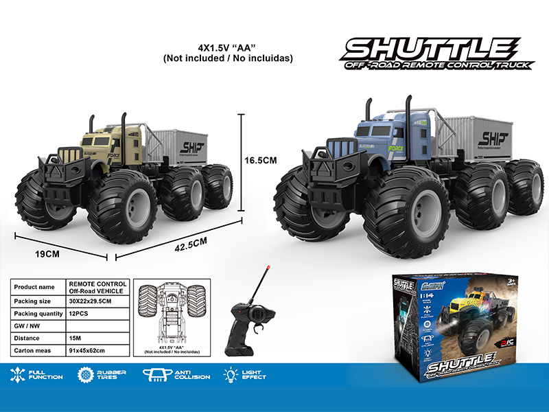 27MHZ 4CH R/C High Speed Large Wheel Tractor With Single Section Cabinet