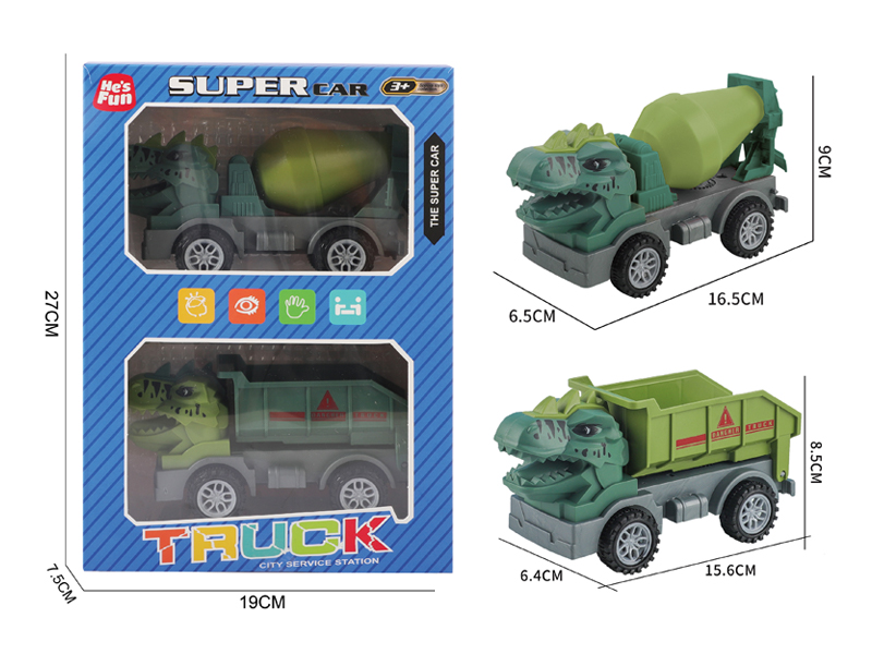 Slide Dinosaur Bucket Truck-Slide Mixing Truck