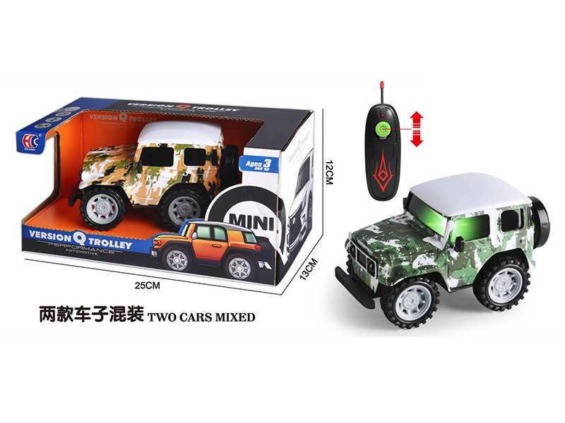 Mini Version Toyota FJ40 2-Channel Remote Control Camouflage Car