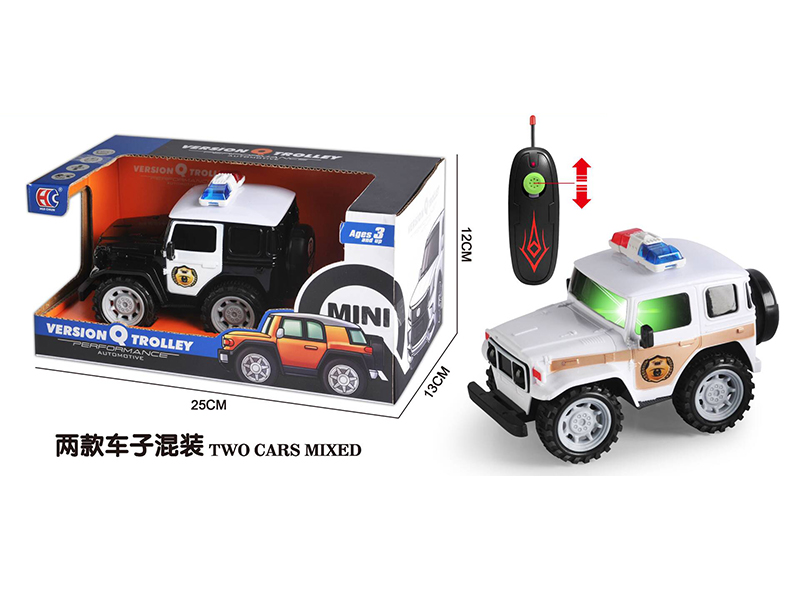 Mini Version Toyota FJ40 2-Channel Remote Control Police Car