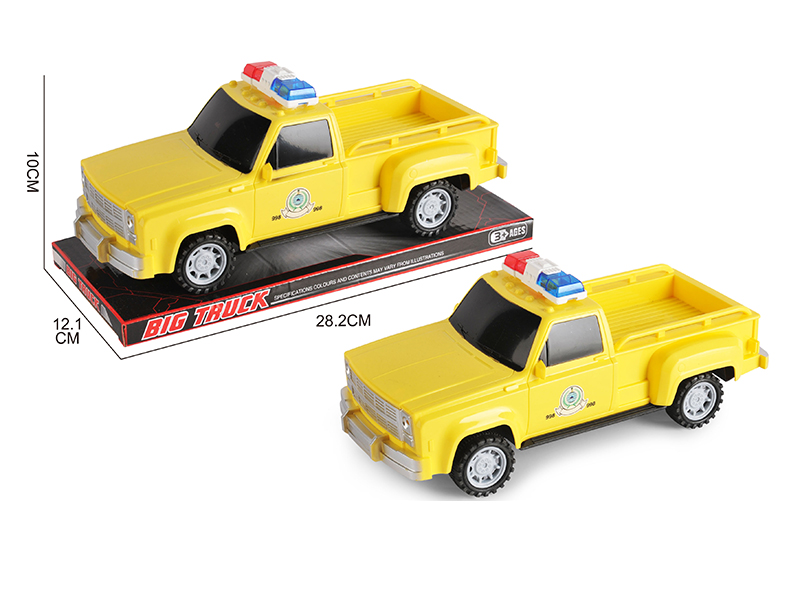 1:16 GMC Pickup Friction Police Car