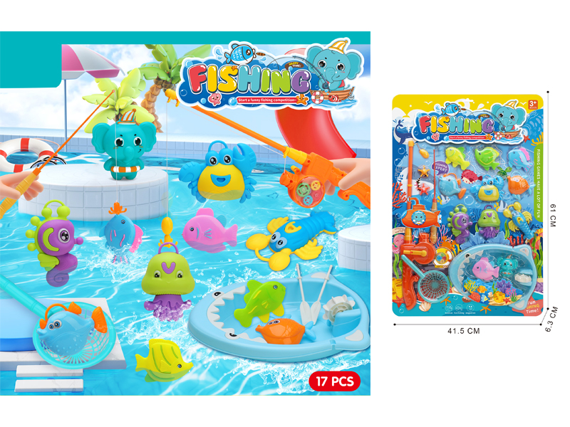 17PCS Double Barred Shark Boat Set