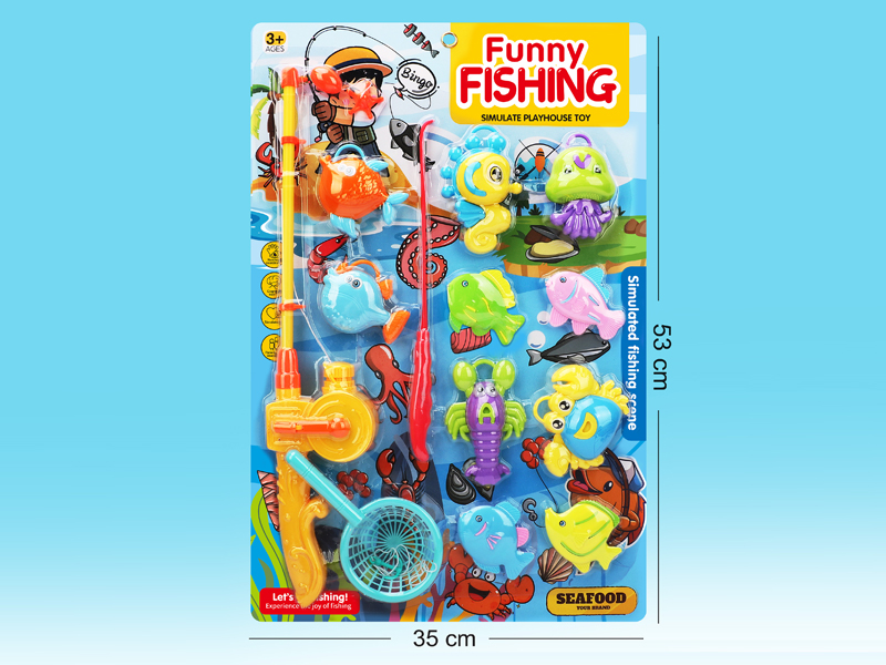 Double Rod Fishing Net Set