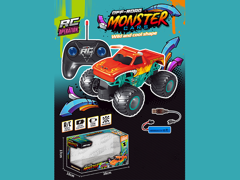 1:20 R/C Red Bull Bigfoot Monster Car