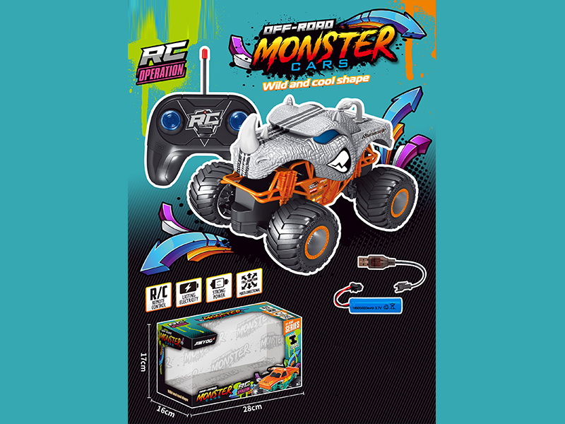 1:20 R/C Rhinoceros Bigfoot Monster Car