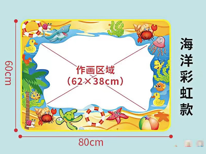 Rainbow Bottom Water Canvas