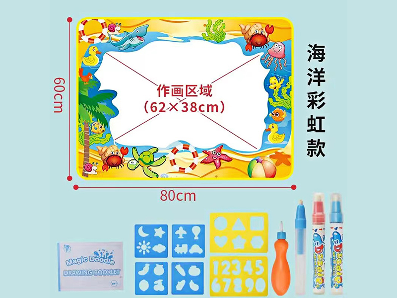 Rainbow Bottom Water Canvas