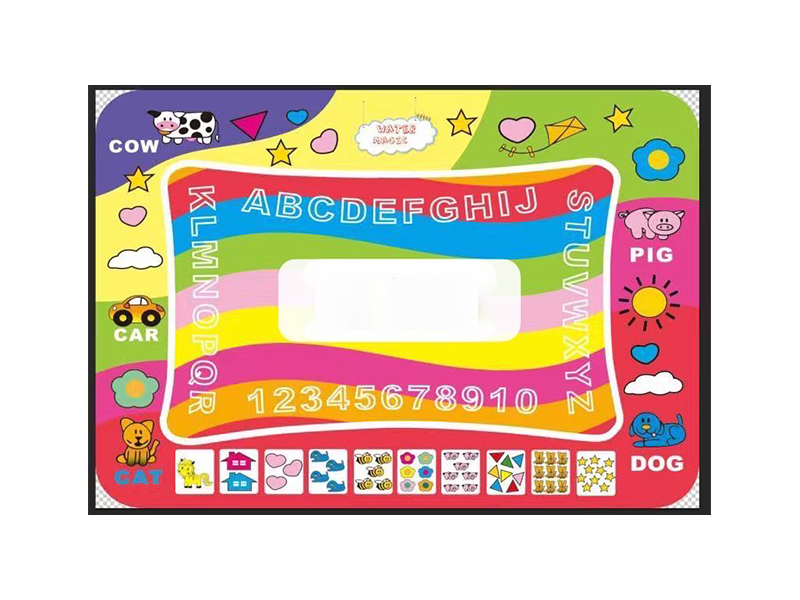 Rainbow Bottom Water Canvas