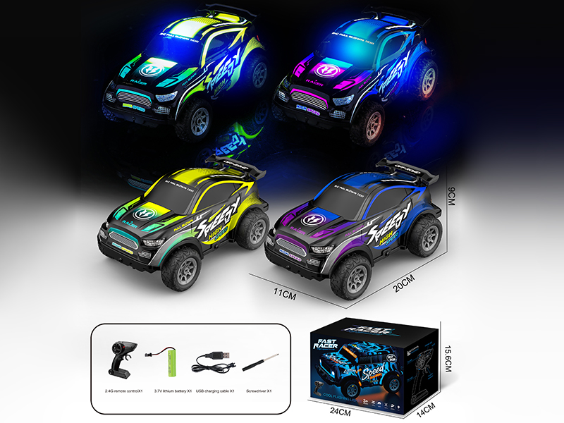 2.4G Remote Control PVC Mustang Car With Lights