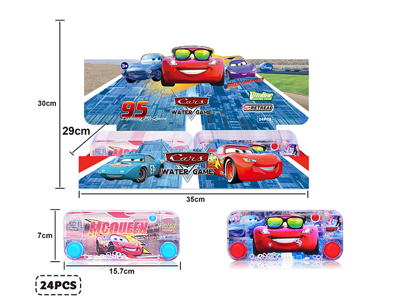Cars Theme Water Game Toy(Candy Toy)24pcs