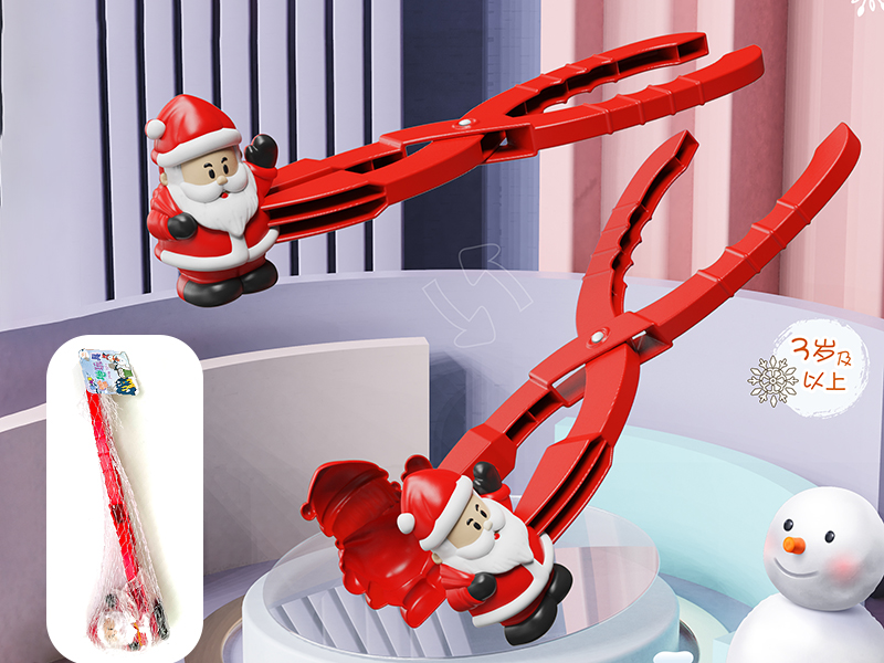 Santa Claus Snowball Clip
