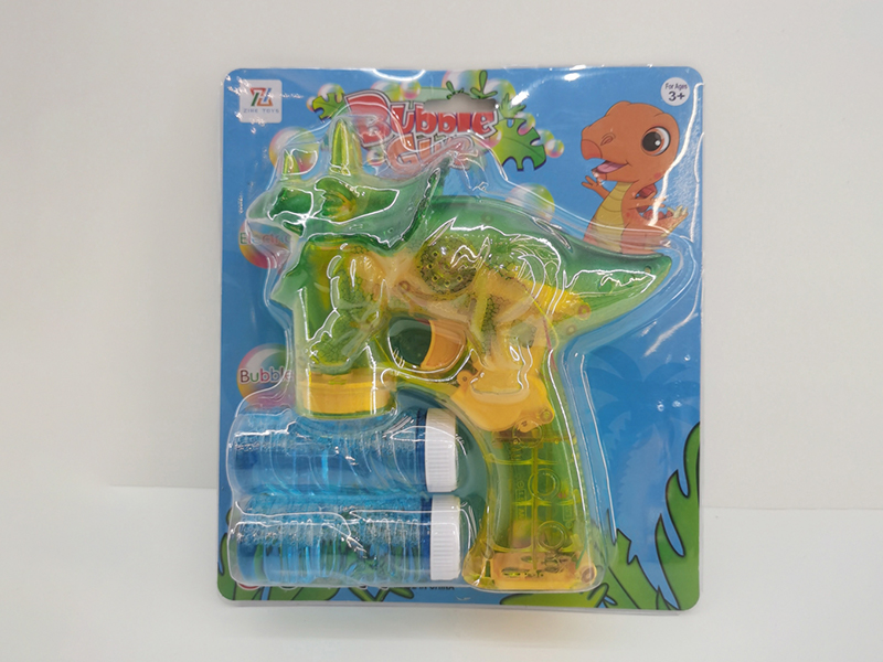 Transparent Dinosaur Bubble Gun