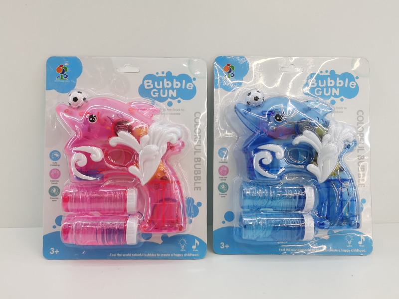Transparent Football Dolphin Bubble Gun