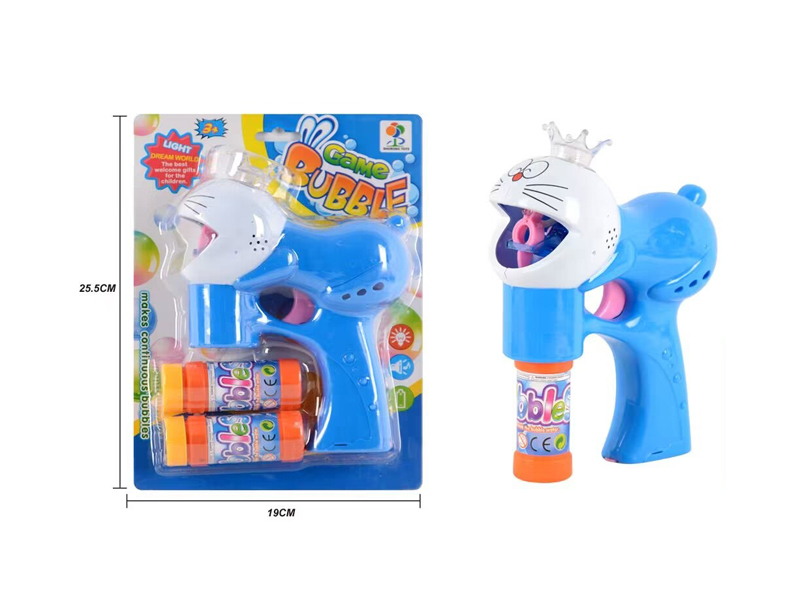 Solid Colored Dingdang Cat Bubble Gun With Light