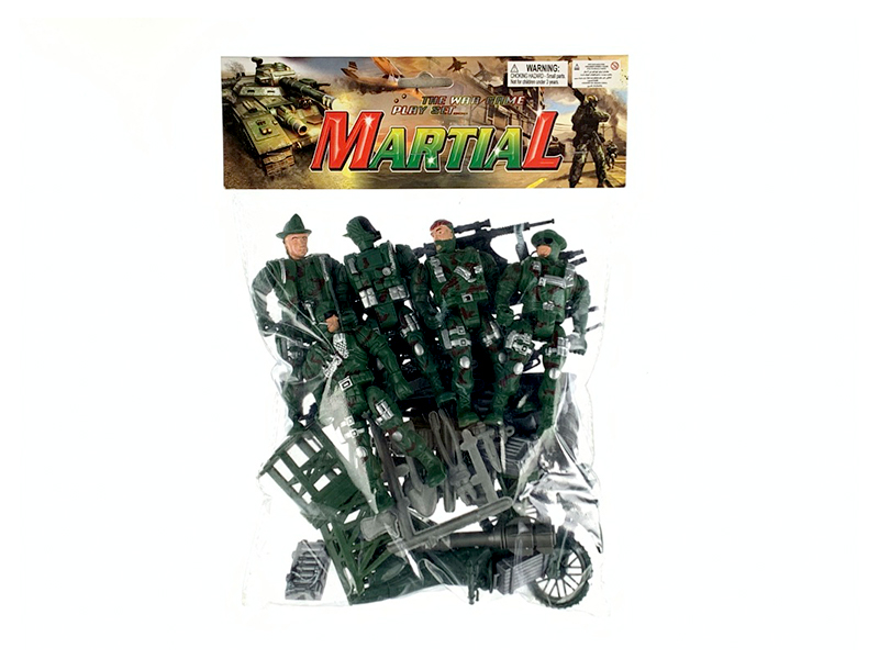 12CM Military Activists Set 41PCS