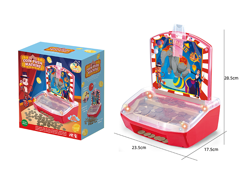 Coin Push Machine With Sound And Lights