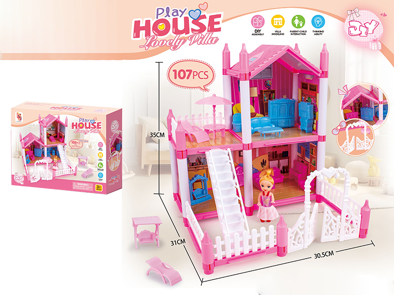 DIY Lovely Villa 107pcs