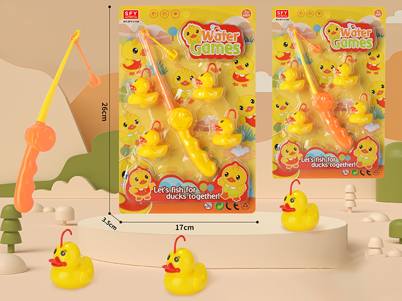 Water Toys Happy Duck Fishing Game 5PCS