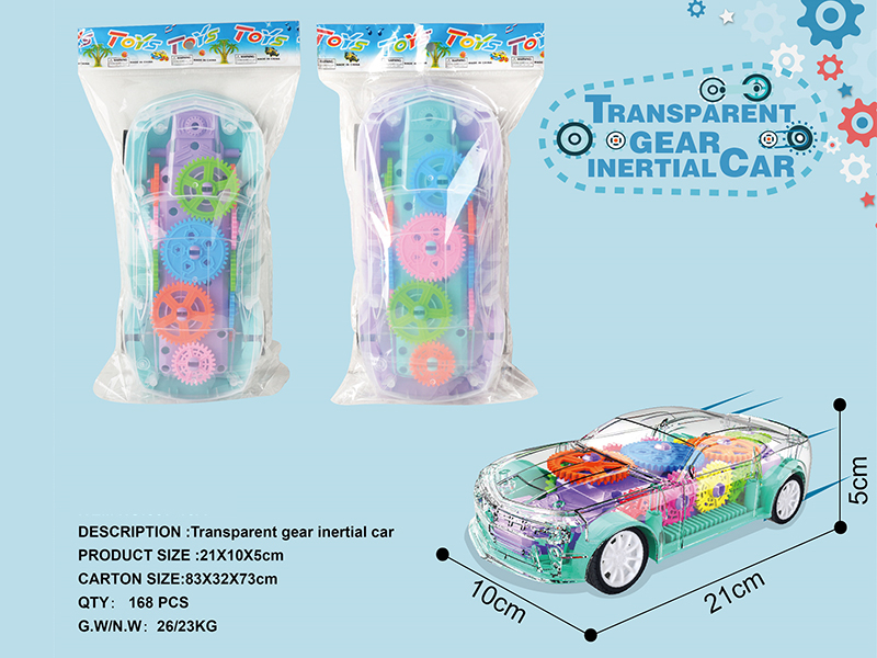 Transparent Gear Inertial Car