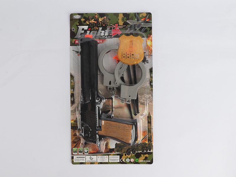 Needle Gun + Handcuffs + Police Badge