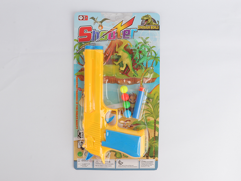 Soft Bullet & Ping-Pong Bal Gun Dinosaur Set