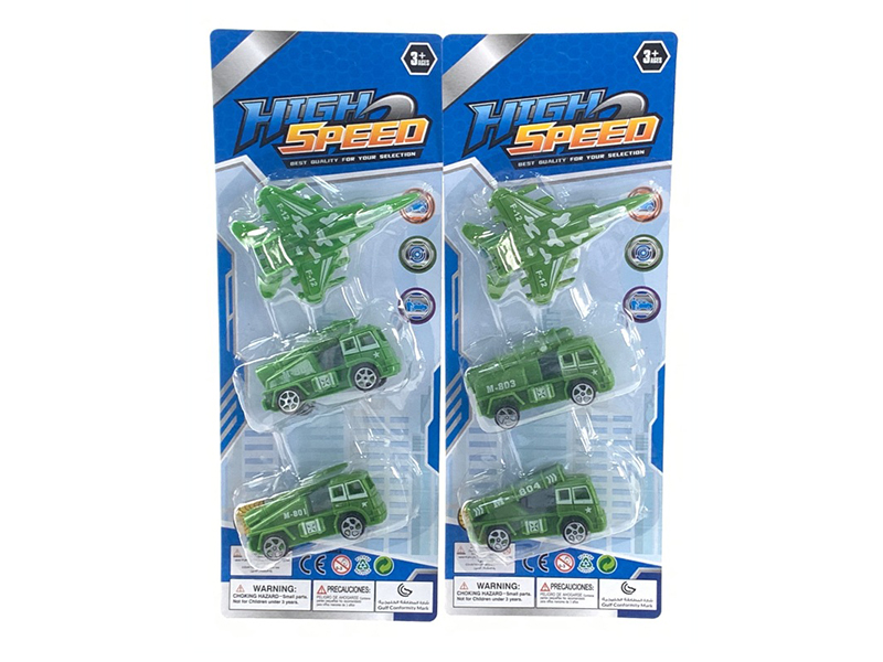 Pull-Back Aircraft Missile Vehicle Set