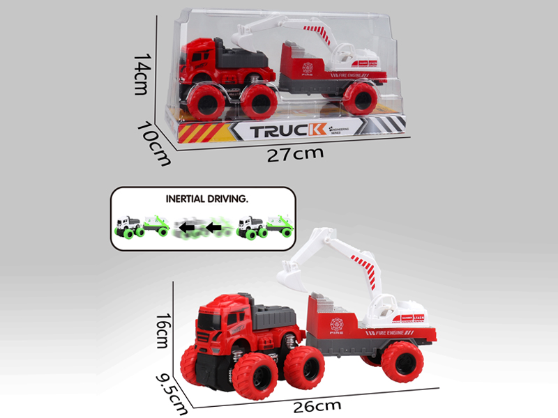 Friction Tractor Engineering Fire Truck