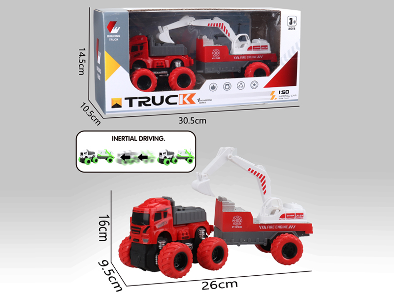 Friction Tractor Engineering Fire Truck