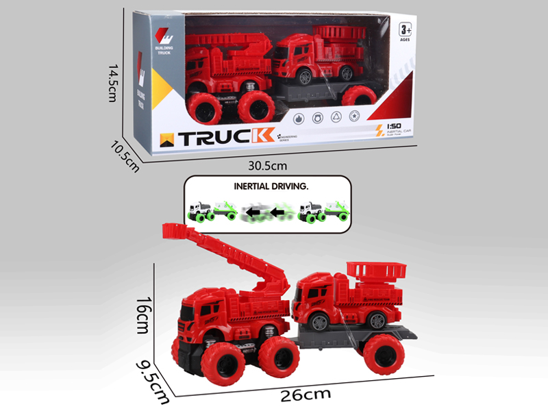 Friction Tractor Fire Truck