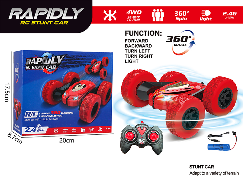 2.4G R/C Double Sided Stunt Vehicle