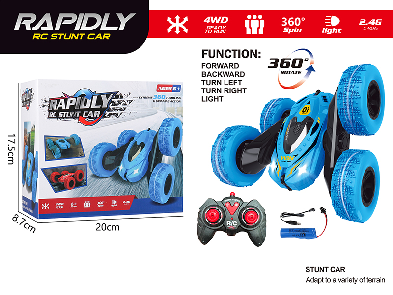 2.4G R/C Double Sided Stunt Vehicle