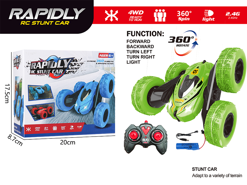 2.4G R/C Double Sided Stunt Vehicle