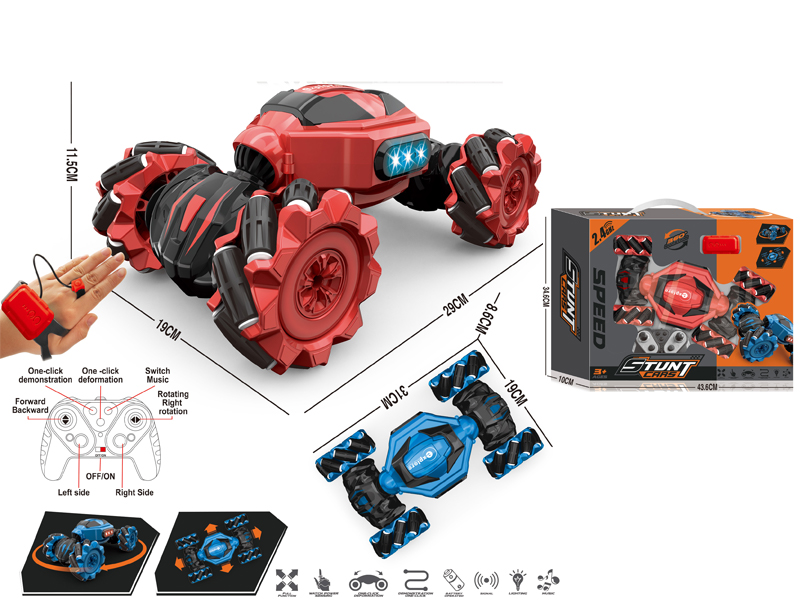 Dual R/C Twist Sideshift Stunt Vehicle
