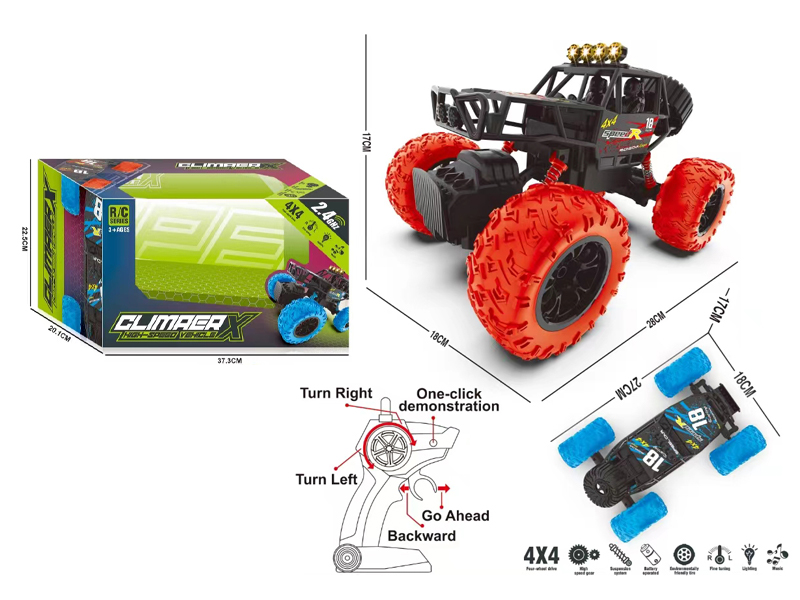 2.4G R/C Climbing Stunt Vehicle
