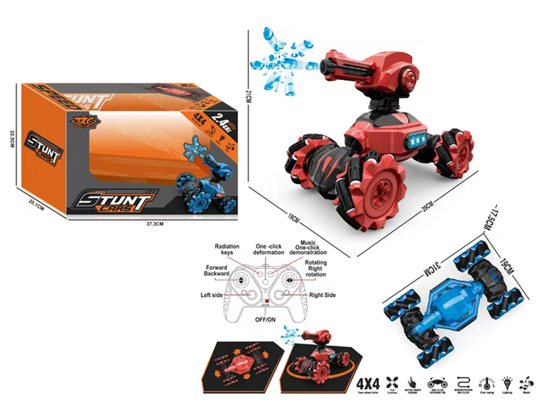 2.4G R/C Twisted Side Movement Stunt Water Grenade Vehicle