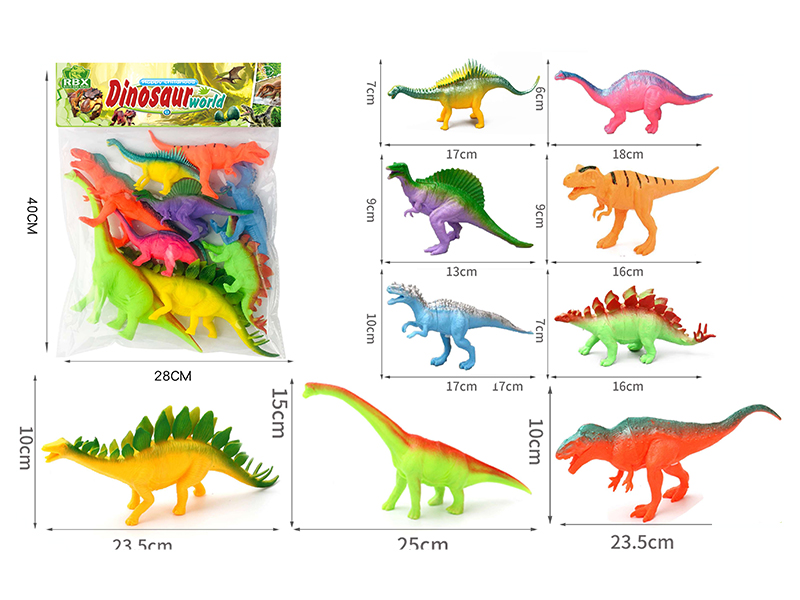 Soft Plastic Dinosaurs With BB Whistle
