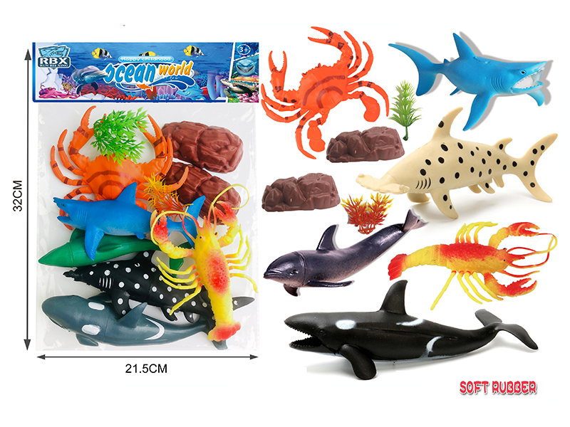 Sea Animals Set  10pcs