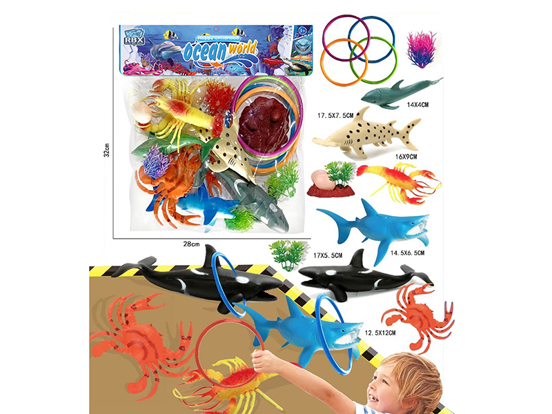 Sea Animals Ring Toss Game