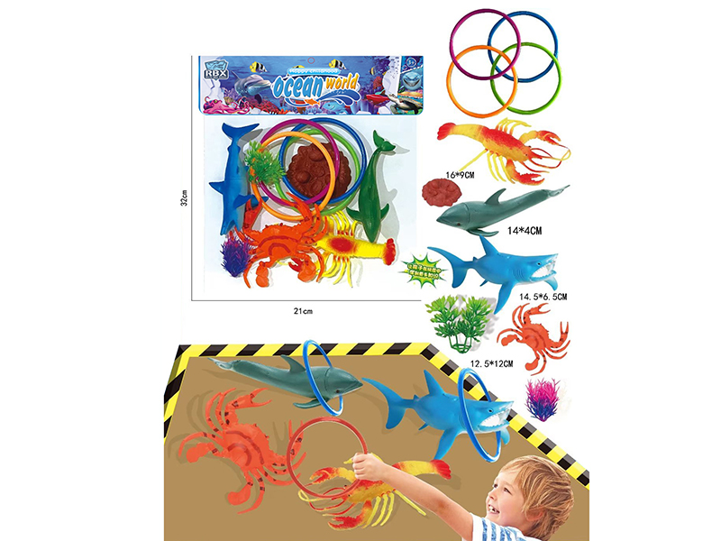 Sea Animals Ring Toss Game