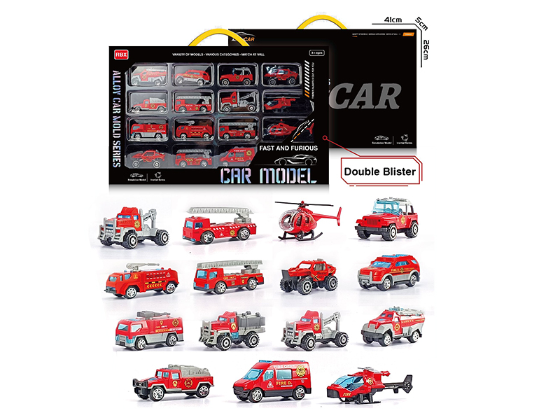 Friction Alloy Fire Engine Set