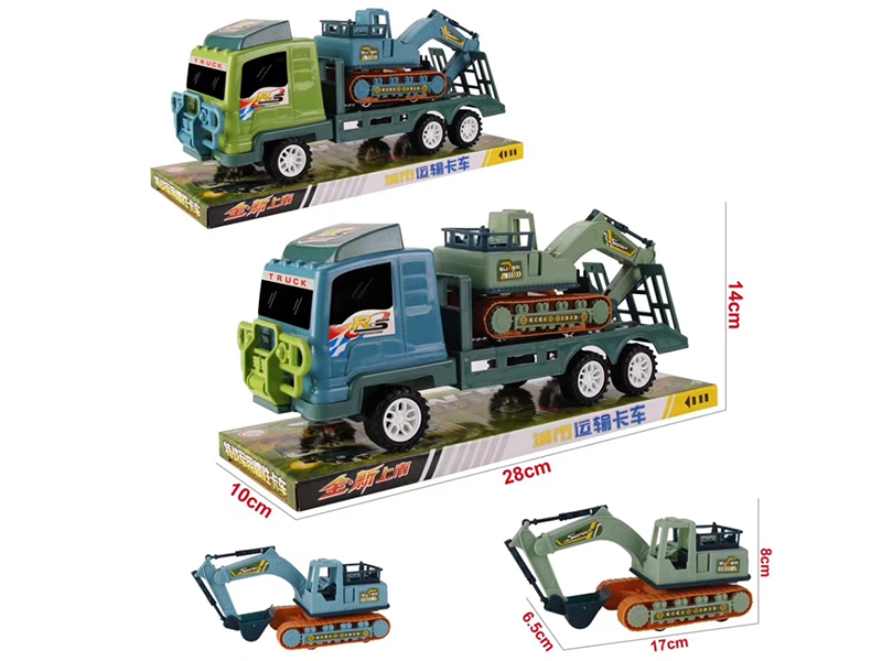 Friction Trailer  + Excavator