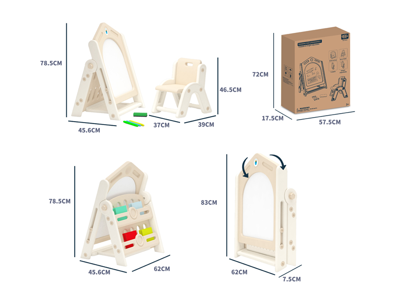 Foldable Drawing Board+Bookshelf