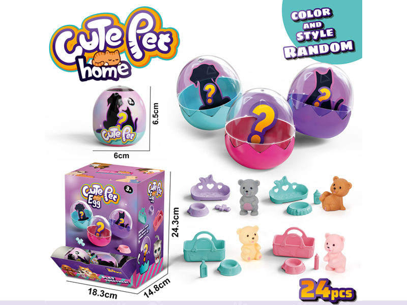 24PCS Blind Box Egg Pet Bear