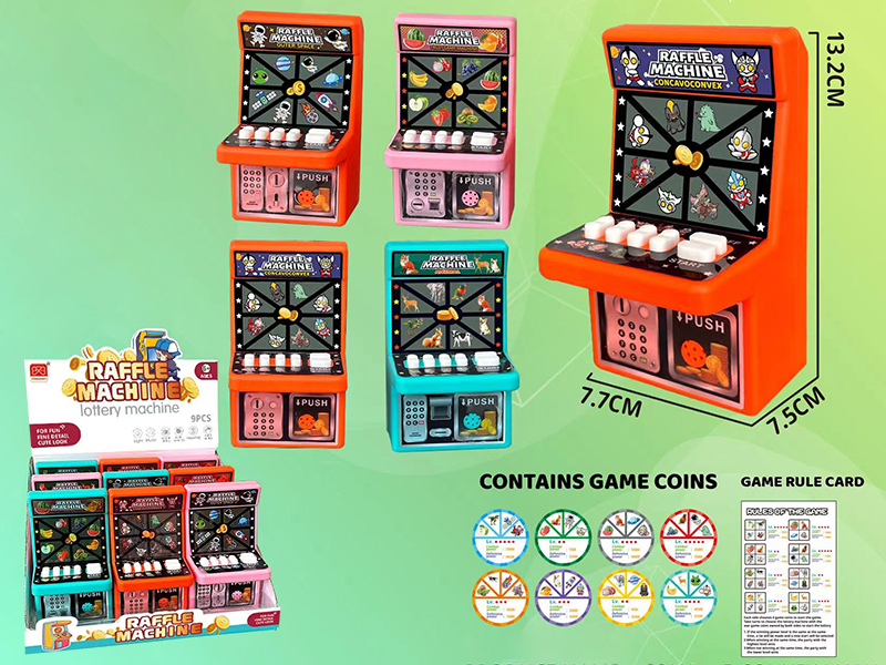 Ultraman/Space/Fruit/Animals Theme Lottery Machine 9PCS