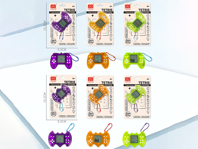 Mini Gamepad/Bat Shaped Tetris Game Console