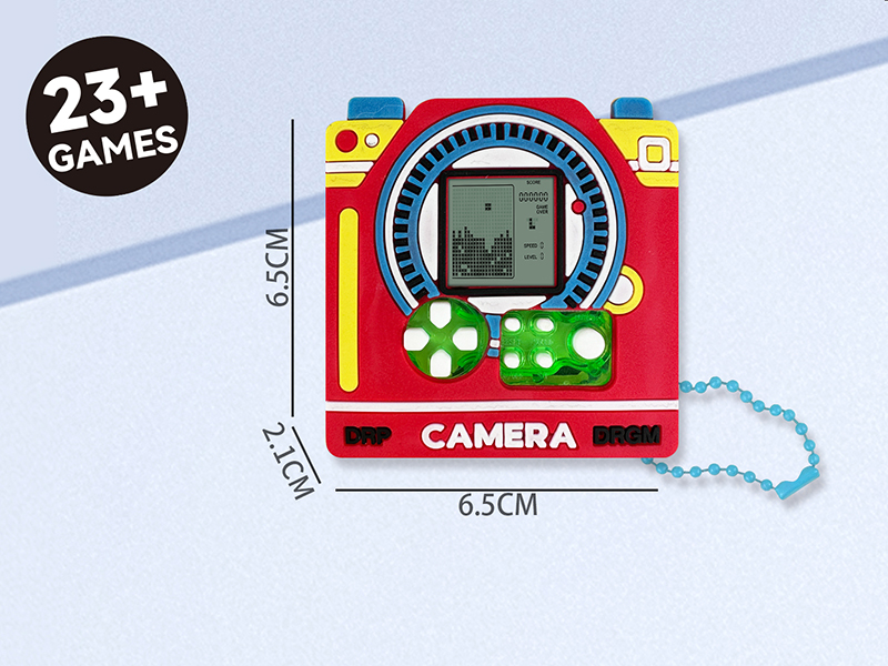 Camera Shaped Mini Tetris Game Console(Bead Chain)