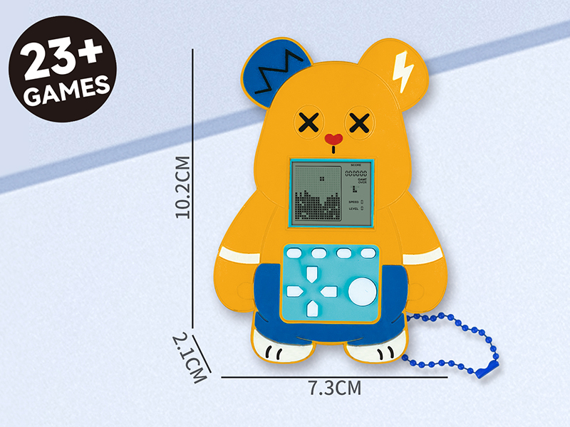 Cute Bear Mini Tetris Game Console(Bead Chain)