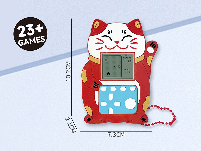 Maneki-Neko Mini Tetris Game Console(Bead Chain)