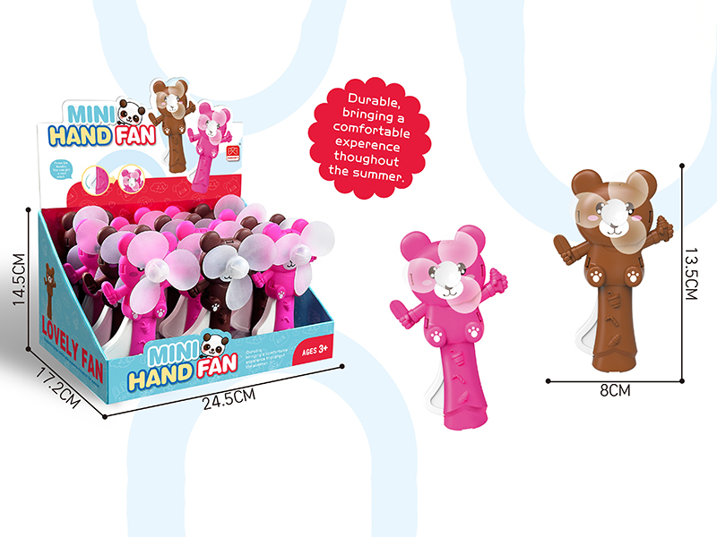 Cartoon Bear Hand Fan 12PCS