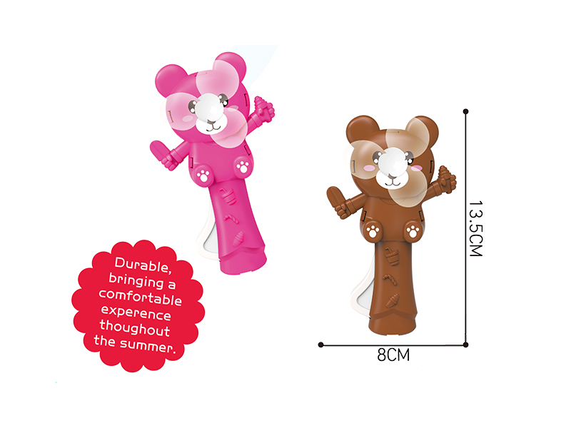 Cartoon Bear Hand Fan